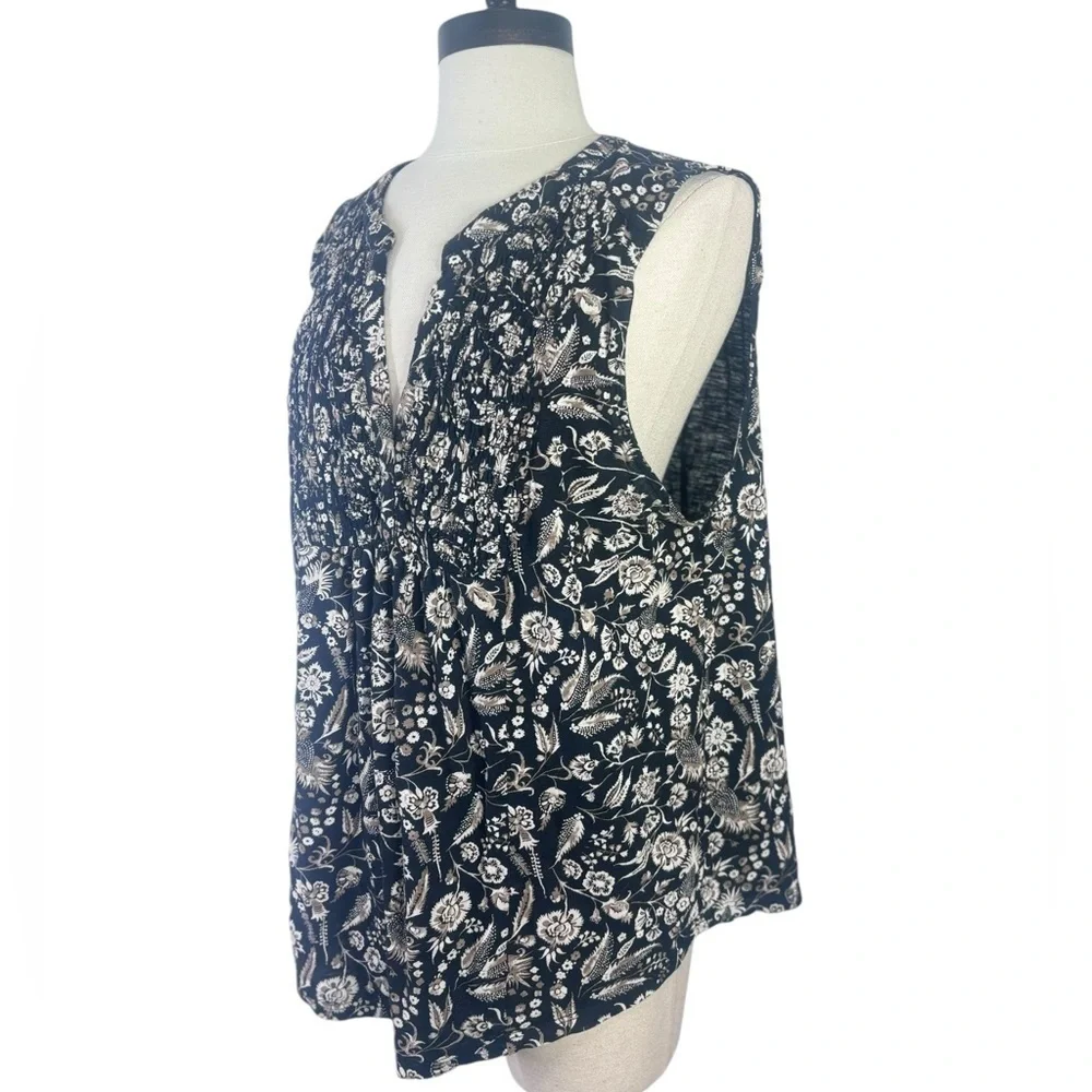 Lucky brand sleeveless paisley pullover top size xl - Picture 1 of 7